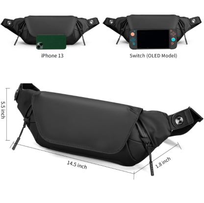 Kingsonsr Sling Bag Waterproof and Compact Hiking Tech Sling Bag - KS3248W