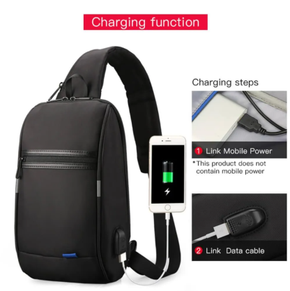 Kingsonsr Men's anti-theft waterproof crossbody bag (9.7 inches) - KS3174W