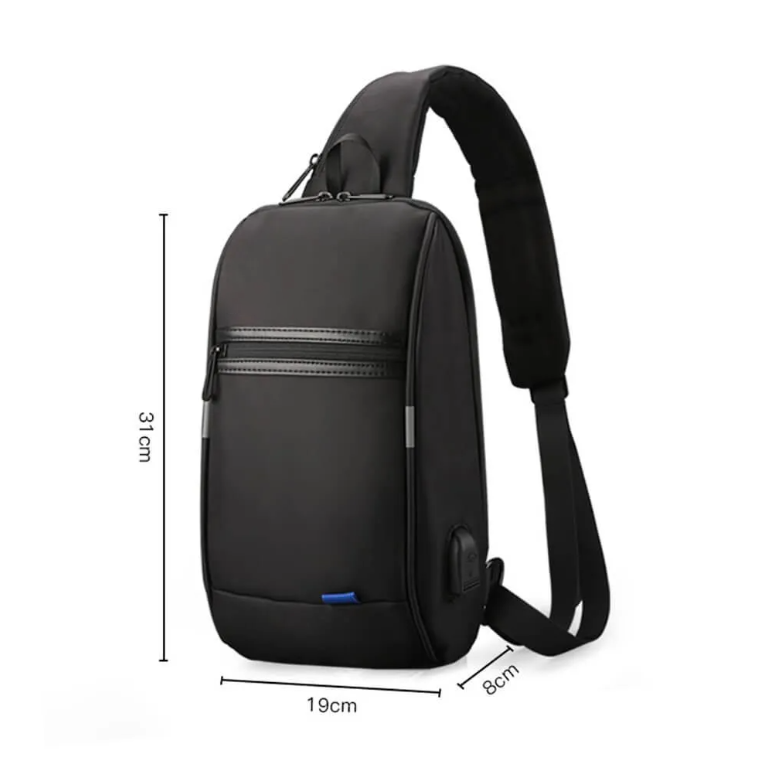 Kingsonsr Men's anti-theft waterproof crossbody bag (9.7 inches) - KS3174W