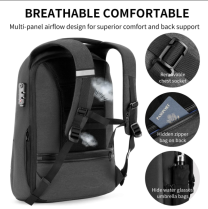 Kingsonsr Anti Theft Commuter Backpack (17.1'') - KS3149W