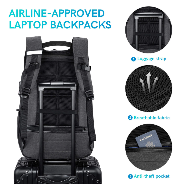 Kingsonsr Anti Theft Commuter Backpack (17.1'') - KS3149W