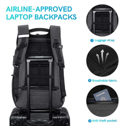 Kingsonsr Anti Theft Commuter Backpack (17.1'') - KS3149W
