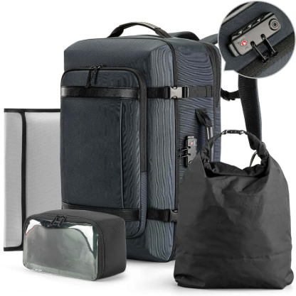 Kingsonsr 45L Large Capacity Travel Backpack Expand Size- ks3264-B