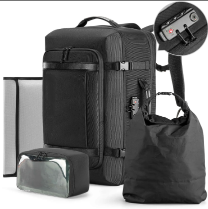 Kingsonsr 45L Large Capacity Travel Backpack Expand Size- ks3264-B