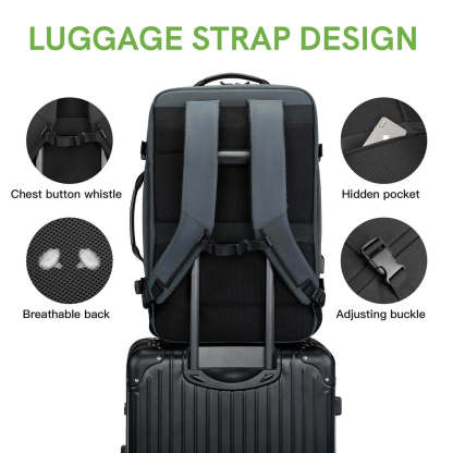 Kingsonsr 45L Large Capacity Travel Backpack Expand Size- ks3264-B