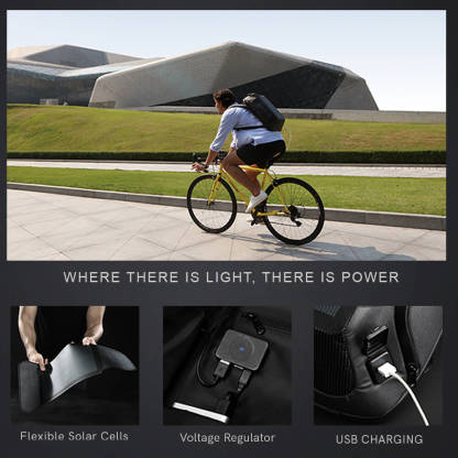 Kingsonsr 19L Solar USB Charging Beam Backpack - KS9386