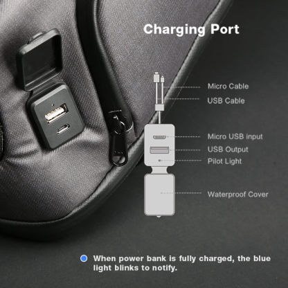 Kingsonsr 19L Solar USB Charging Beam Backpack - KS9386