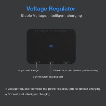 Kingsonsr 19L Solar USB Charging Beam Backpack - KS9386