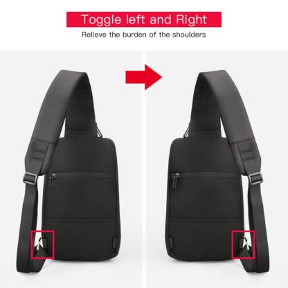 Kingsonsr Men's anti-theft waterproof crossbody bag (9.7 inches) - KS3174W