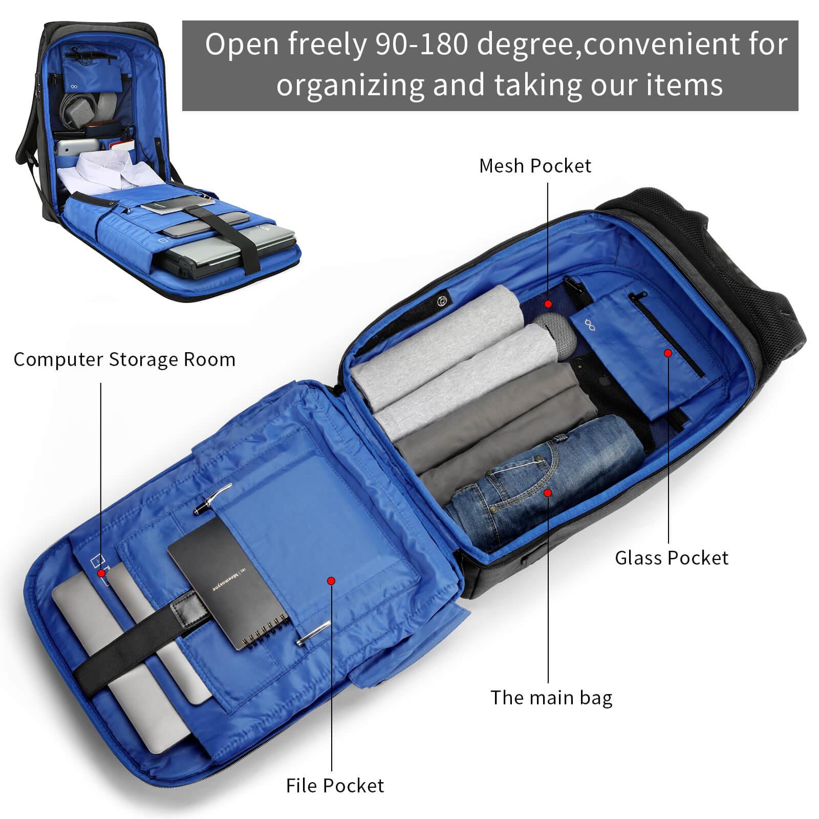 Kingsonsr Anti Theft Commuter Backpack (17.1'') - KS3149W