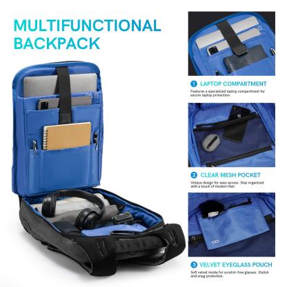 Kingsonsr Anti Theft Commuter Backpack (17.1'') - KS3149W