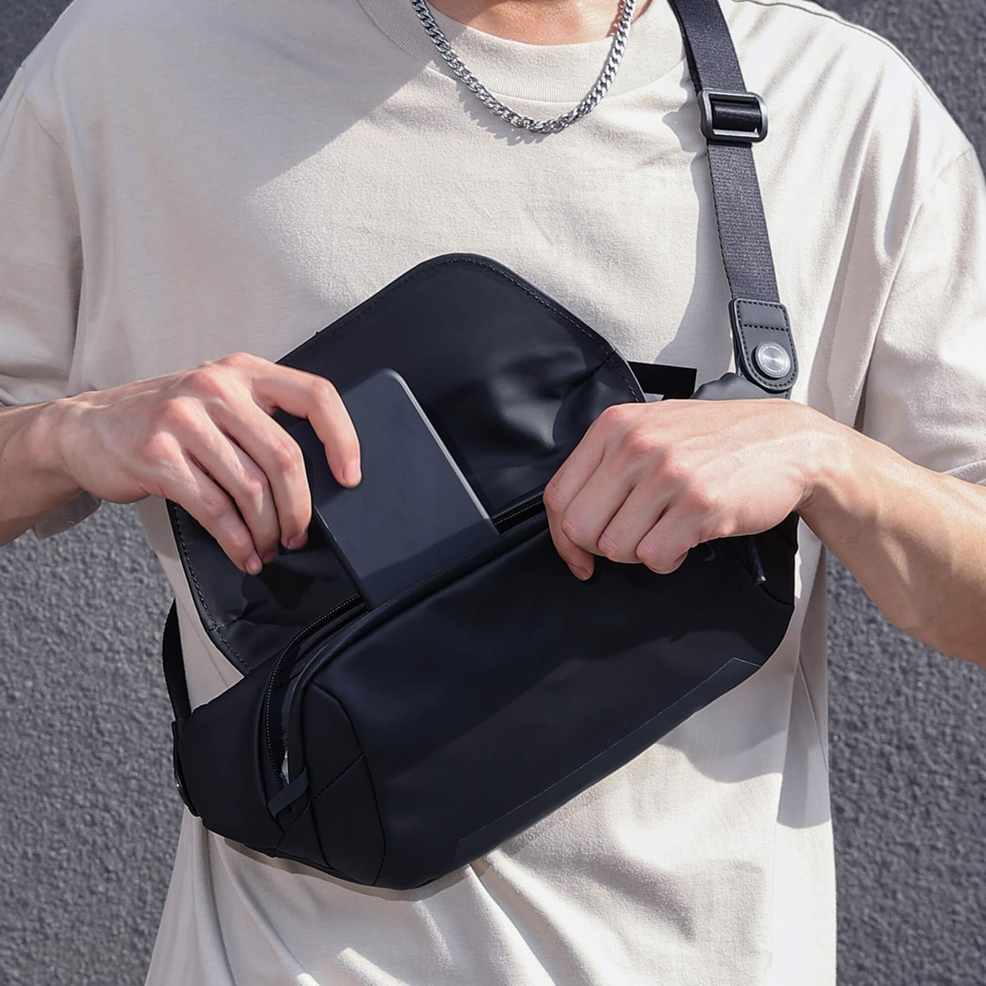 Kingsonsr Sling Bag Waterproof and Compact Hiking Tech Sling Bag - KS3248W