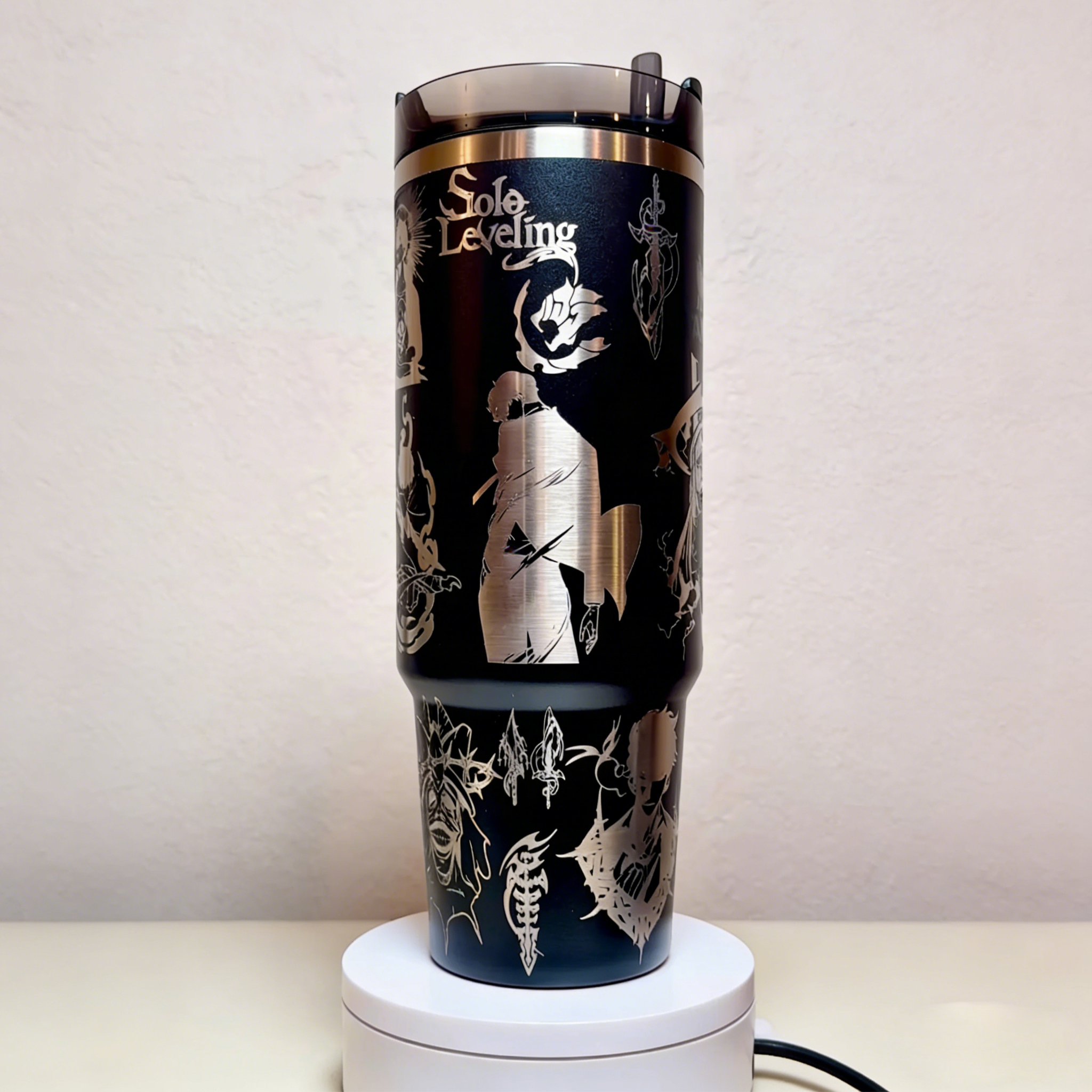 Laser Engraved Anime Stanley Tumbler Cup