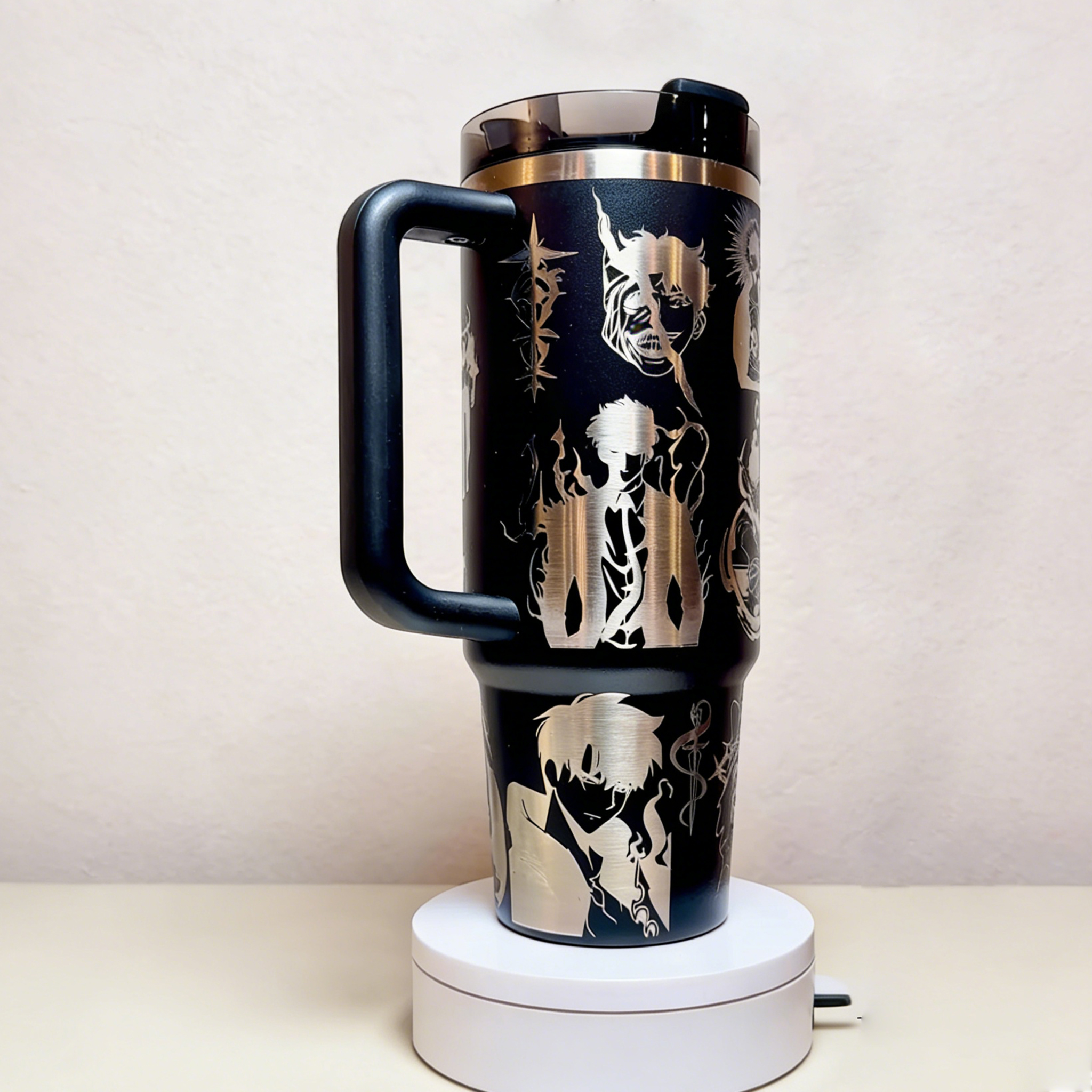 Laser Engraved Anime Stanley Tumbler Cup