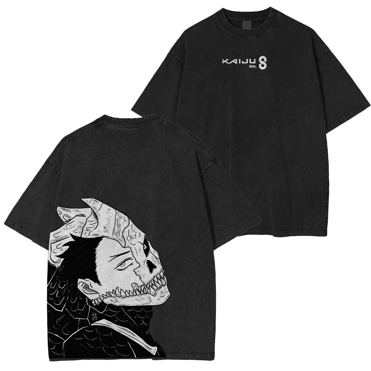 Kaiju No. 8 Acid Washed Anime Tee