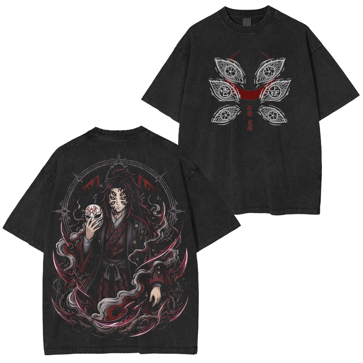 Demon Slayer: Kimetsu no Yaiba Kokushibo Washed T-shirt