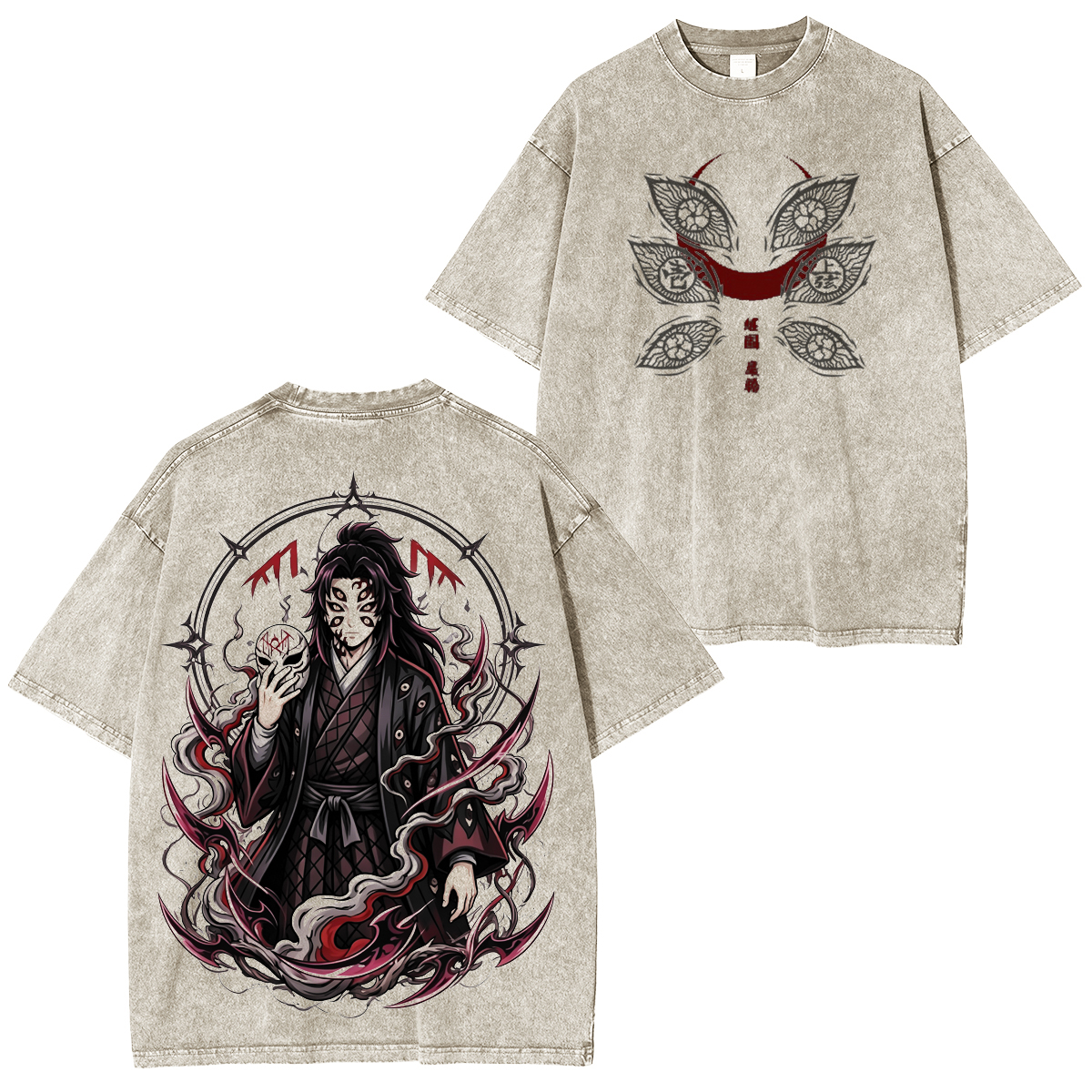 Demon Slayer: Kimetsu no Yaiba Kokushibo Washed T-shirt