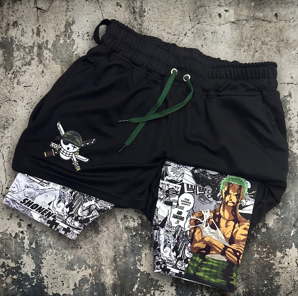 One Piece Zoro Gym Shorts