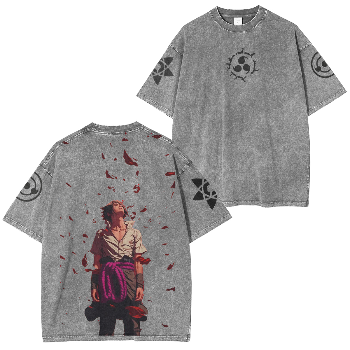 Naruto Sasuke washed T-shirt/Crewneck/Hoodie