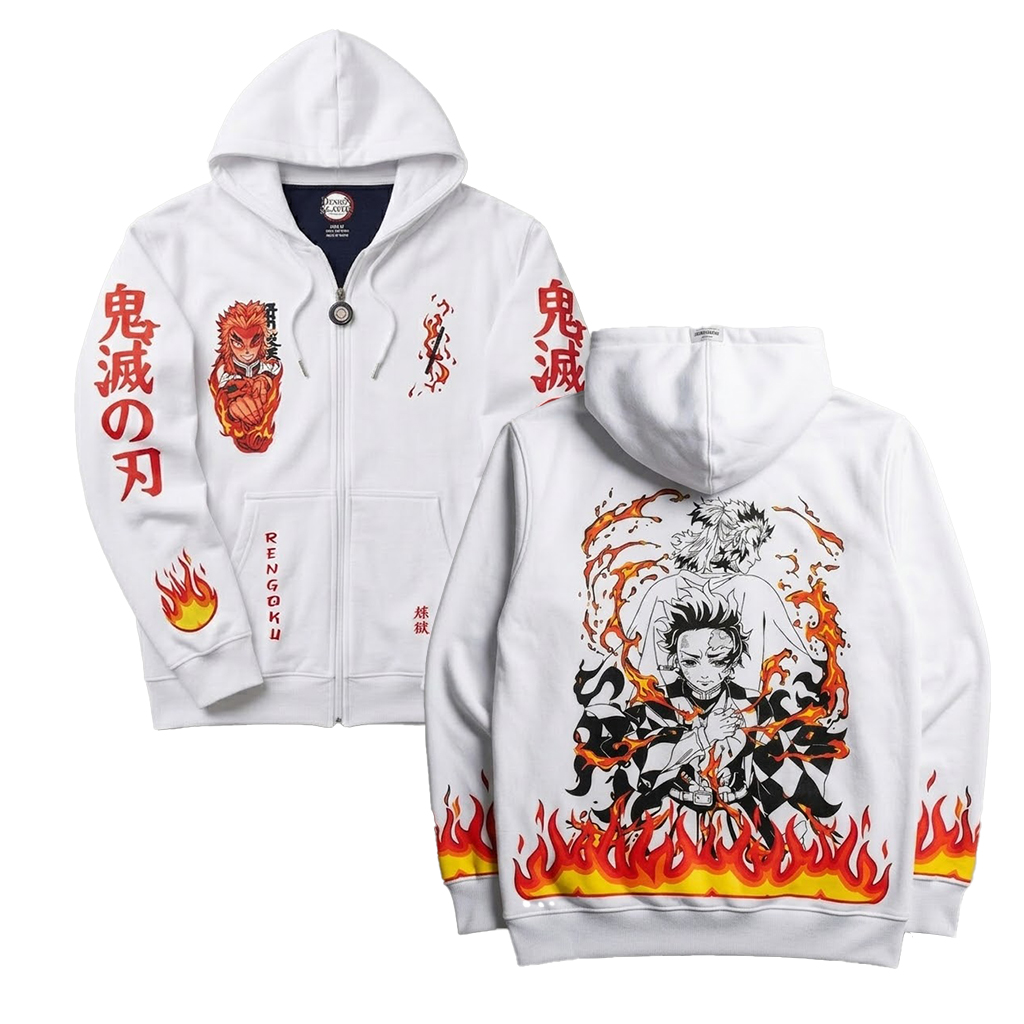 Demon Slayer: Kimetsu no Yaiba Pure Cotton Zip-Up Hoodie Jacket