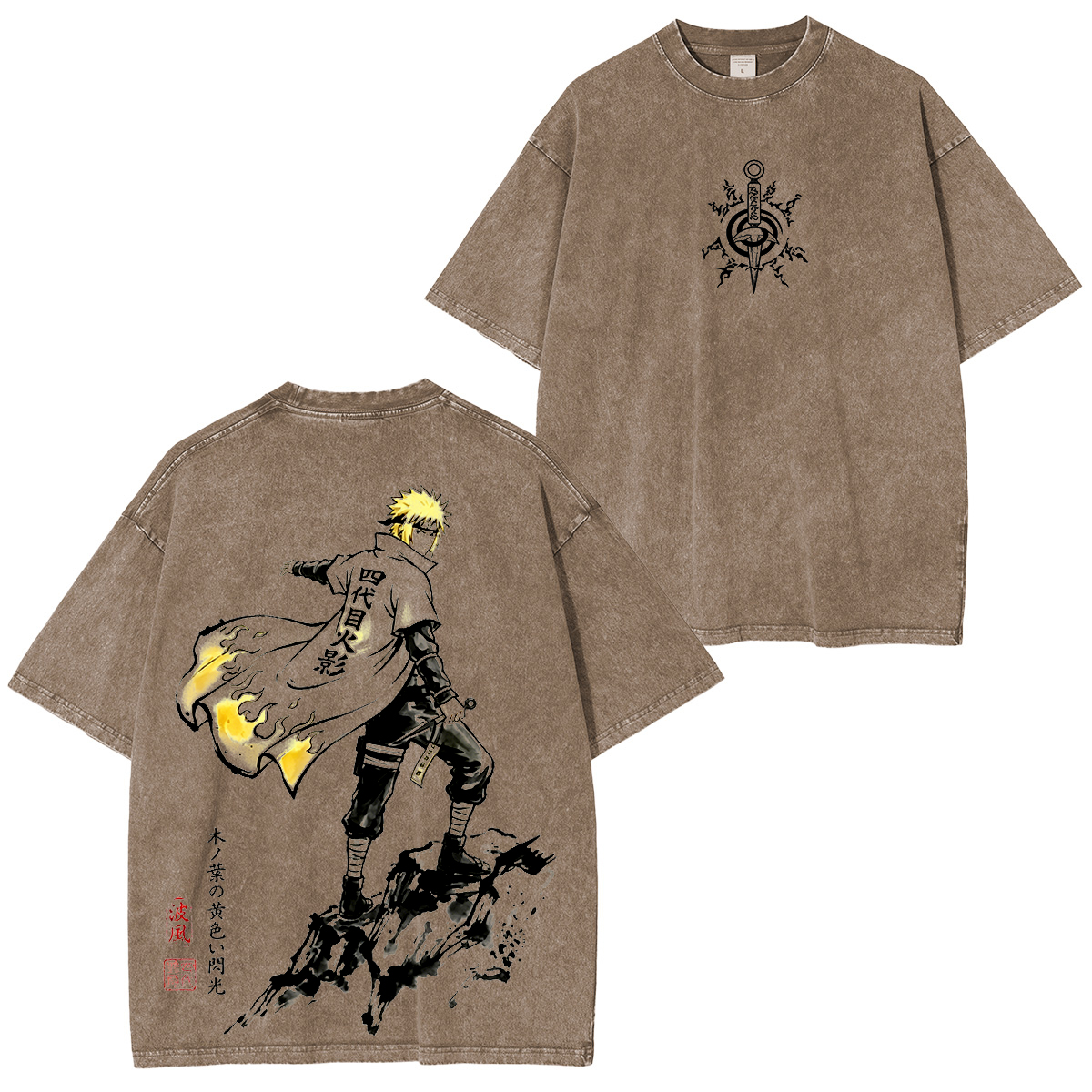 Naruto Anime Washed T-shirt