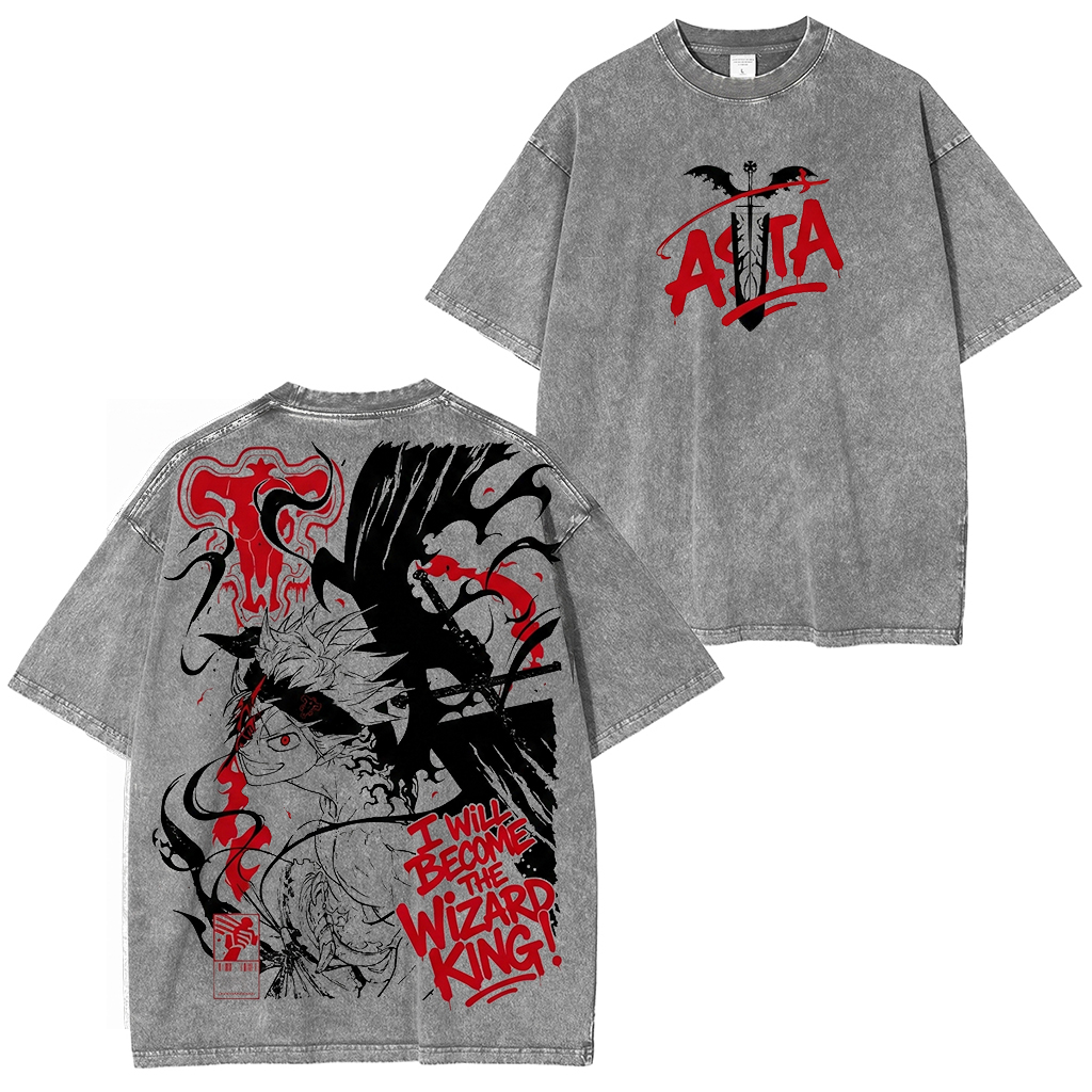 Black Clover Aska Vintage Washed T-shirt/Crewneck/Hoodie