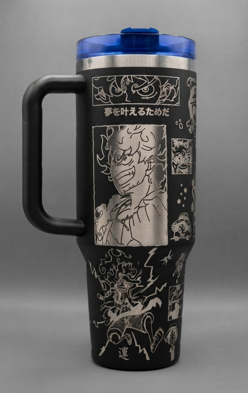 One Piece Luffy Anime Steel Tumbler Cup