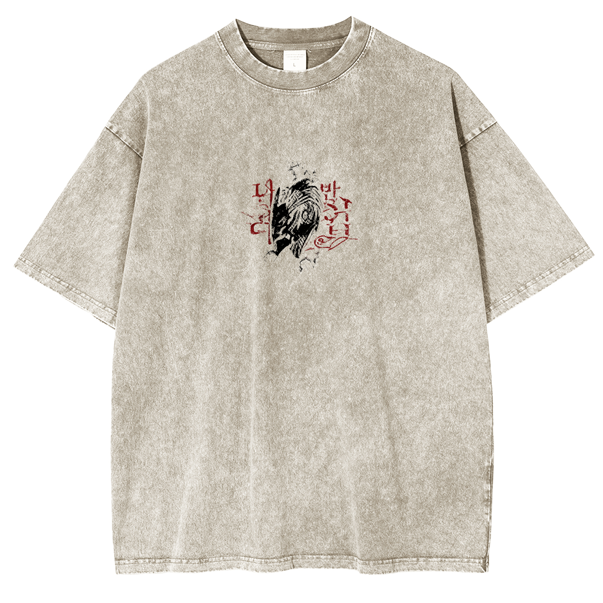Ryomen Sukuna Anime Double Printed Washed Tee