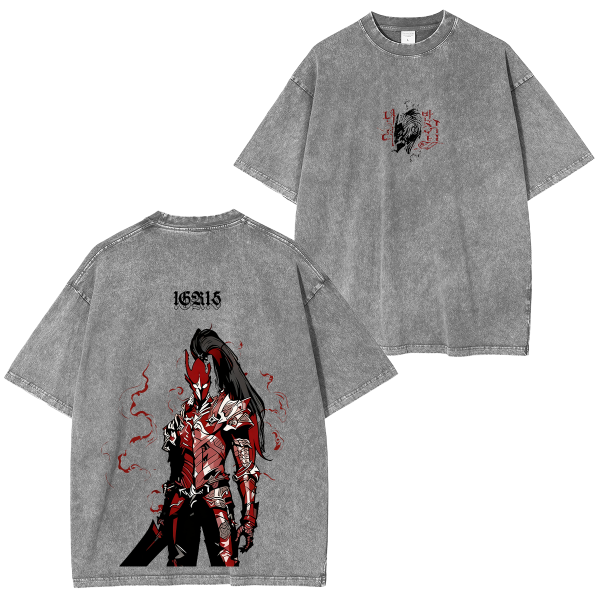 Ryomen Sukuna Anime Double Printed Washed Tee