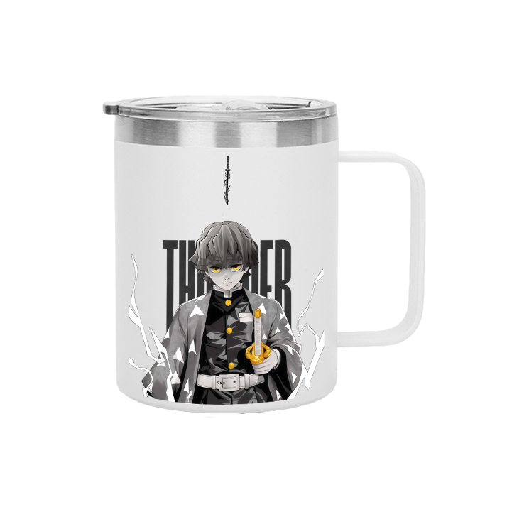 Zenitsu Demon Slayer Insulated Portable Coffee Mug with Handle