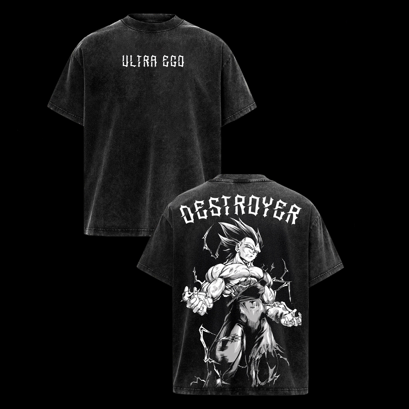 [Copy]Asta Black Clover Anime Unisex Washed T-Shirt
