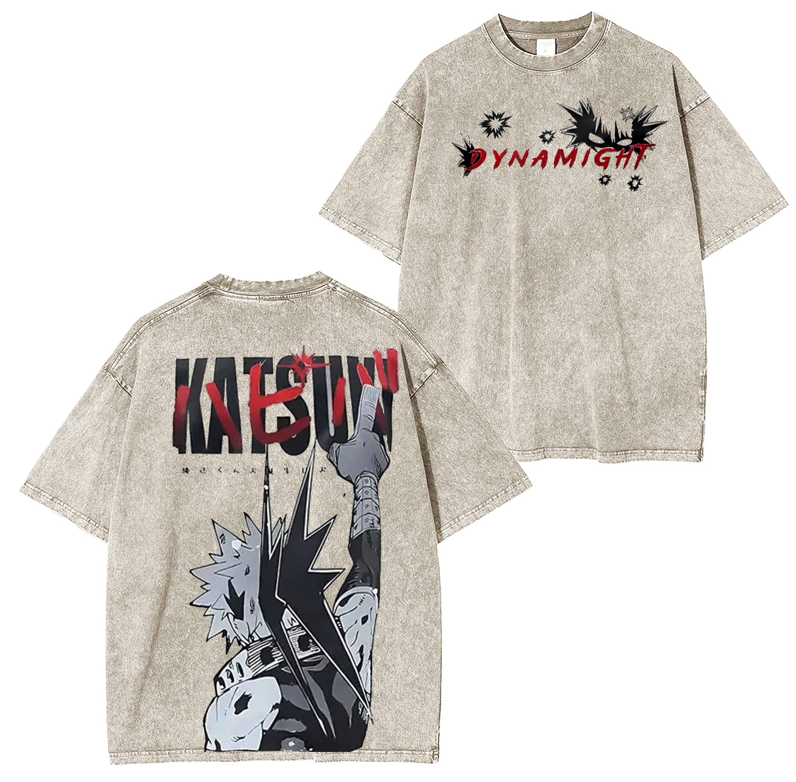 Bakugou ,My Hero Academia Anime Washed T-shirt/Crewneck/Hoodie