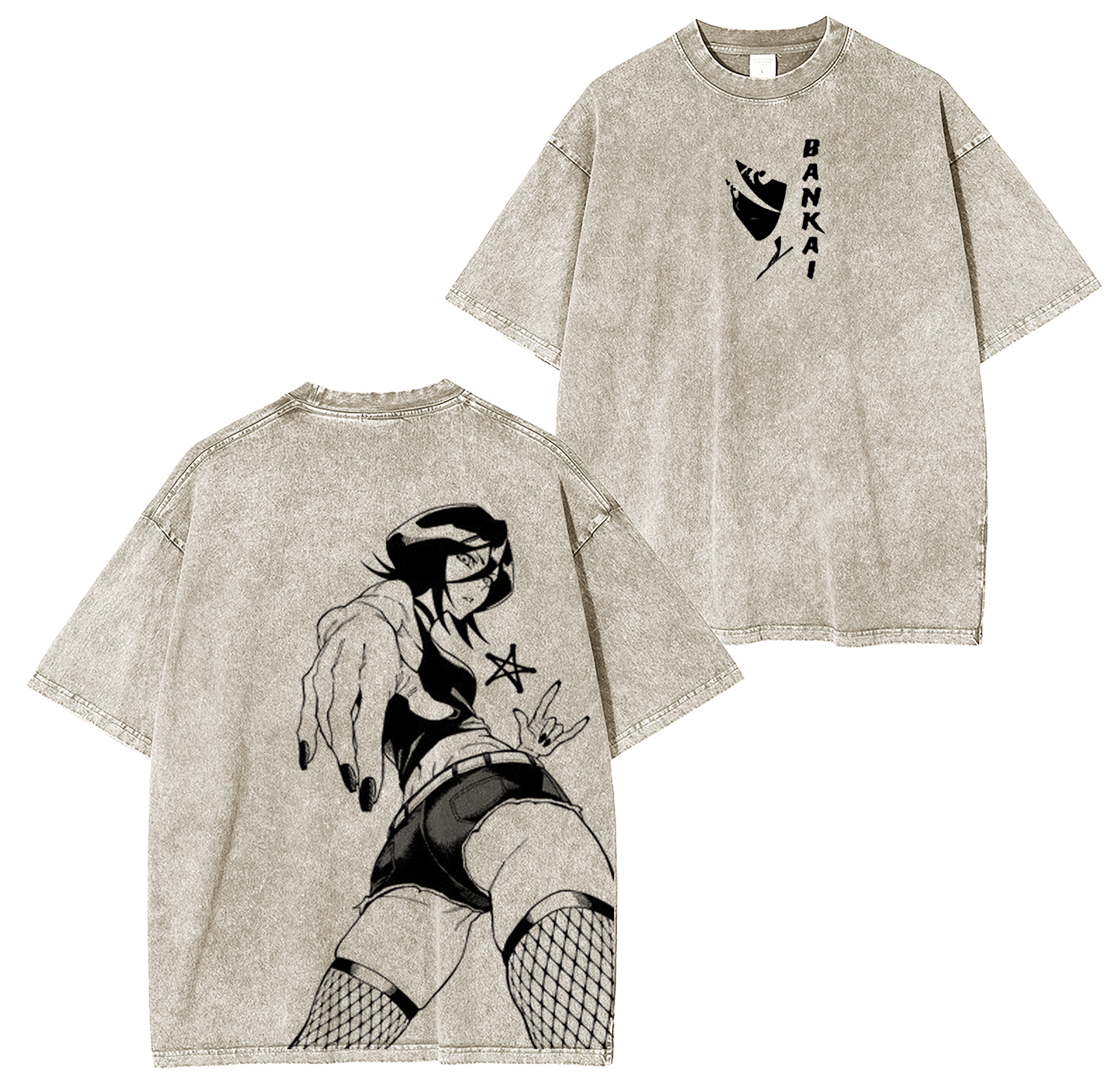 Rukia,Bleach Anime Washed T-shirt/Crewneck/Hoodie