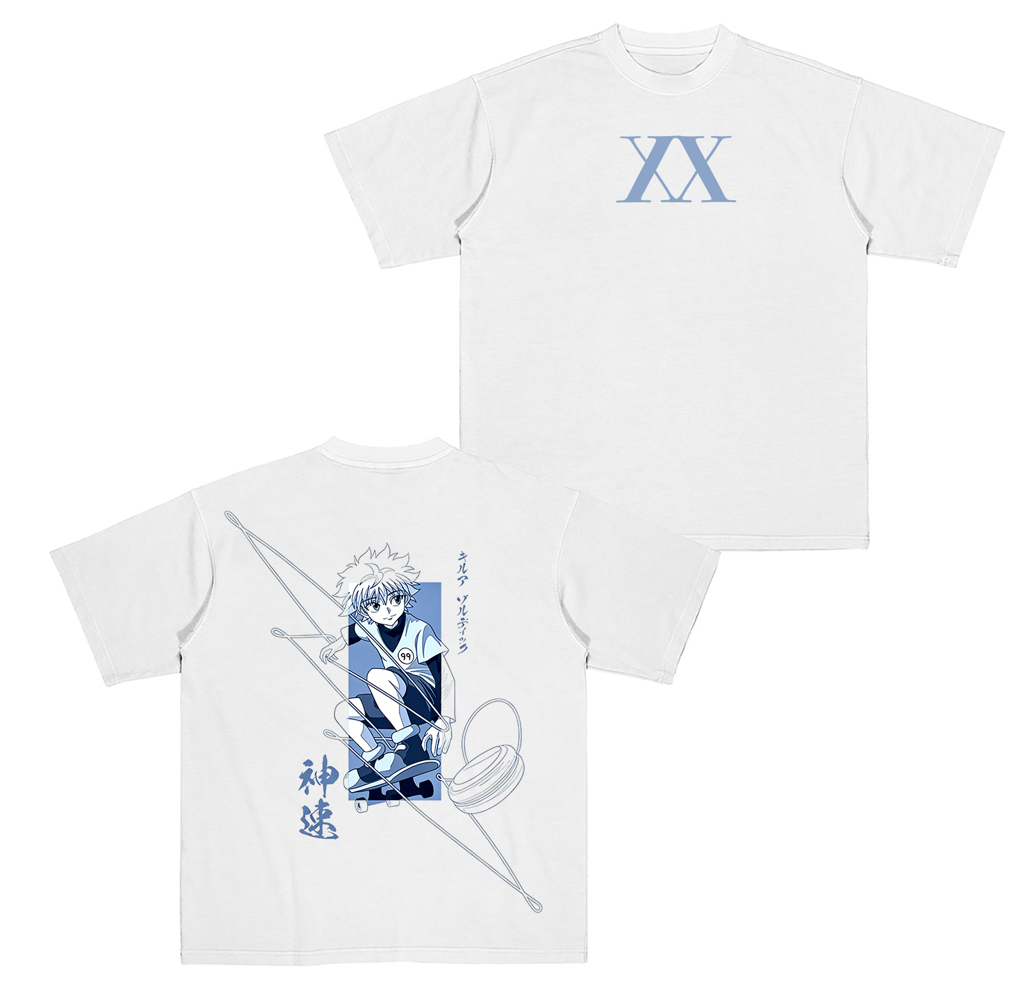 Killua  Hunter x Hunter Anime Oversize Unisex Shirts/Crewneck/Hoodie