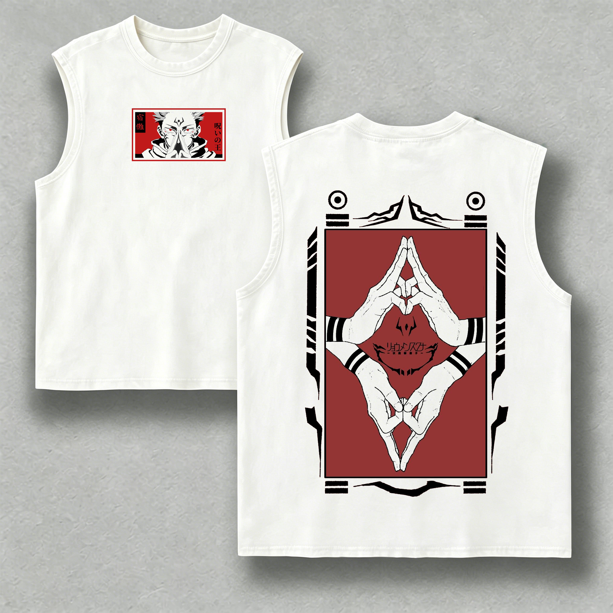 Sukuna Jujutsu Kaisen Anime Oversize Unisex Shirts/Crewneck/Hoodie/Tank Top