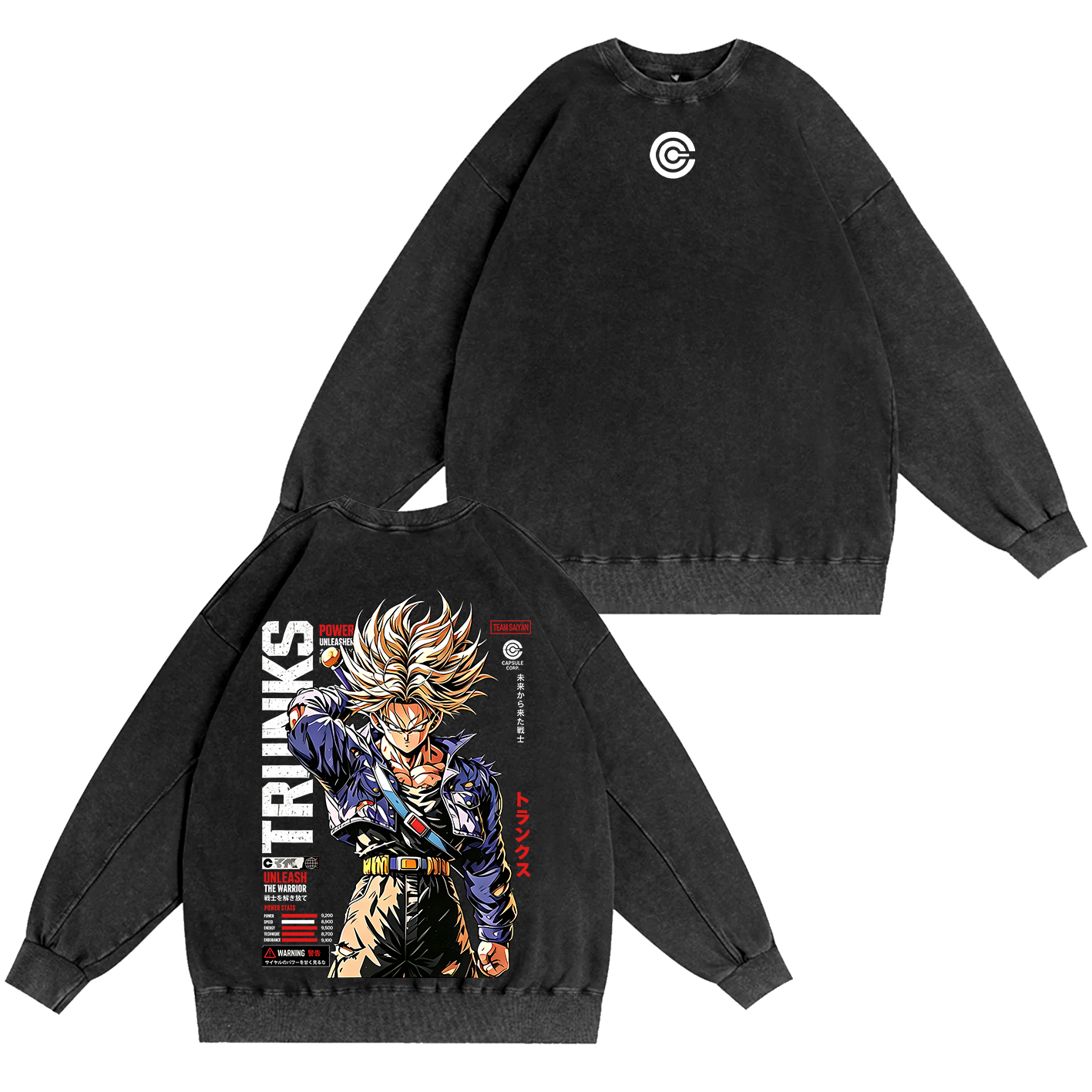 Future Trunks Vintage Unisex  Washed T-Shirt