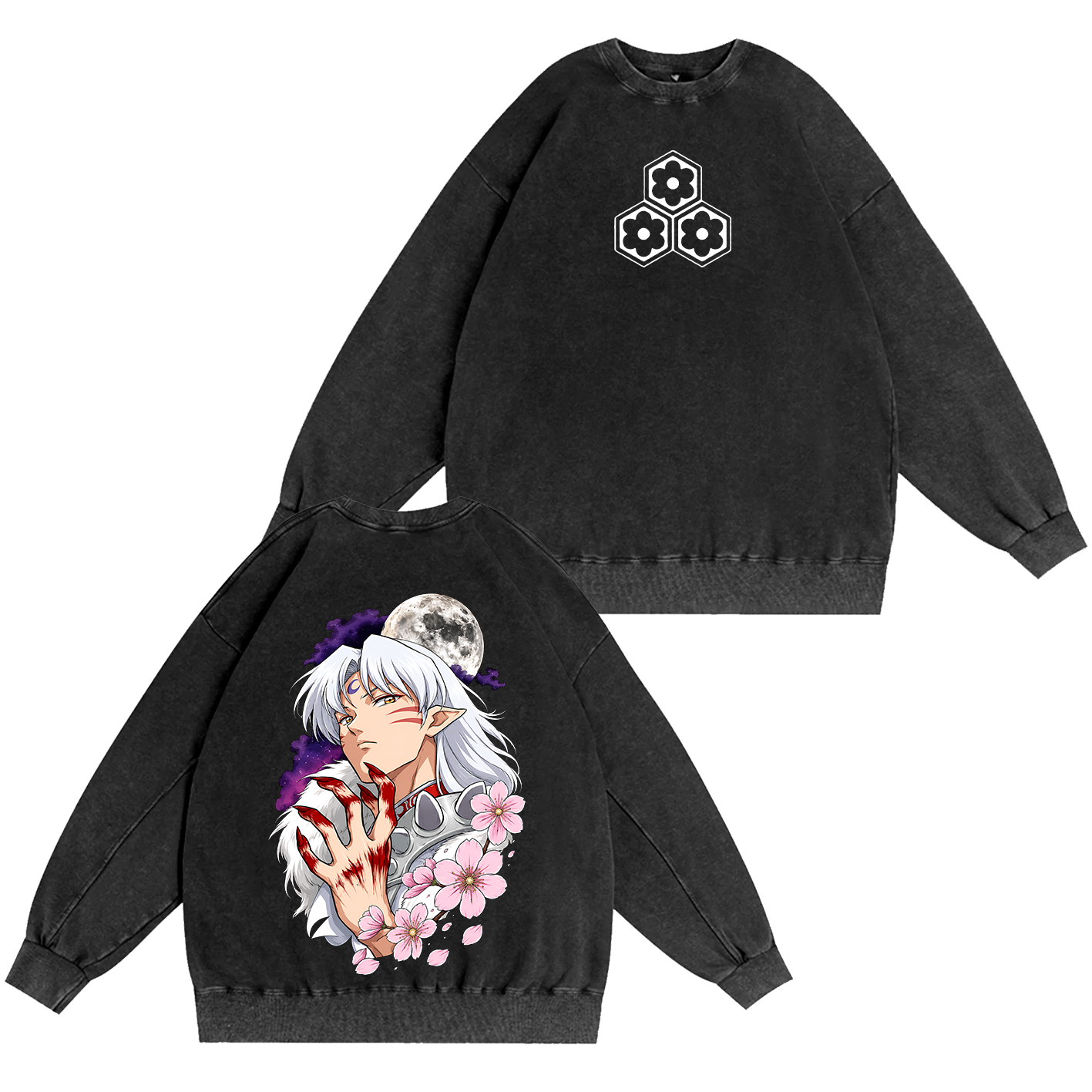 Inuyasha Vintage Unisex  Washed T-Shirt
