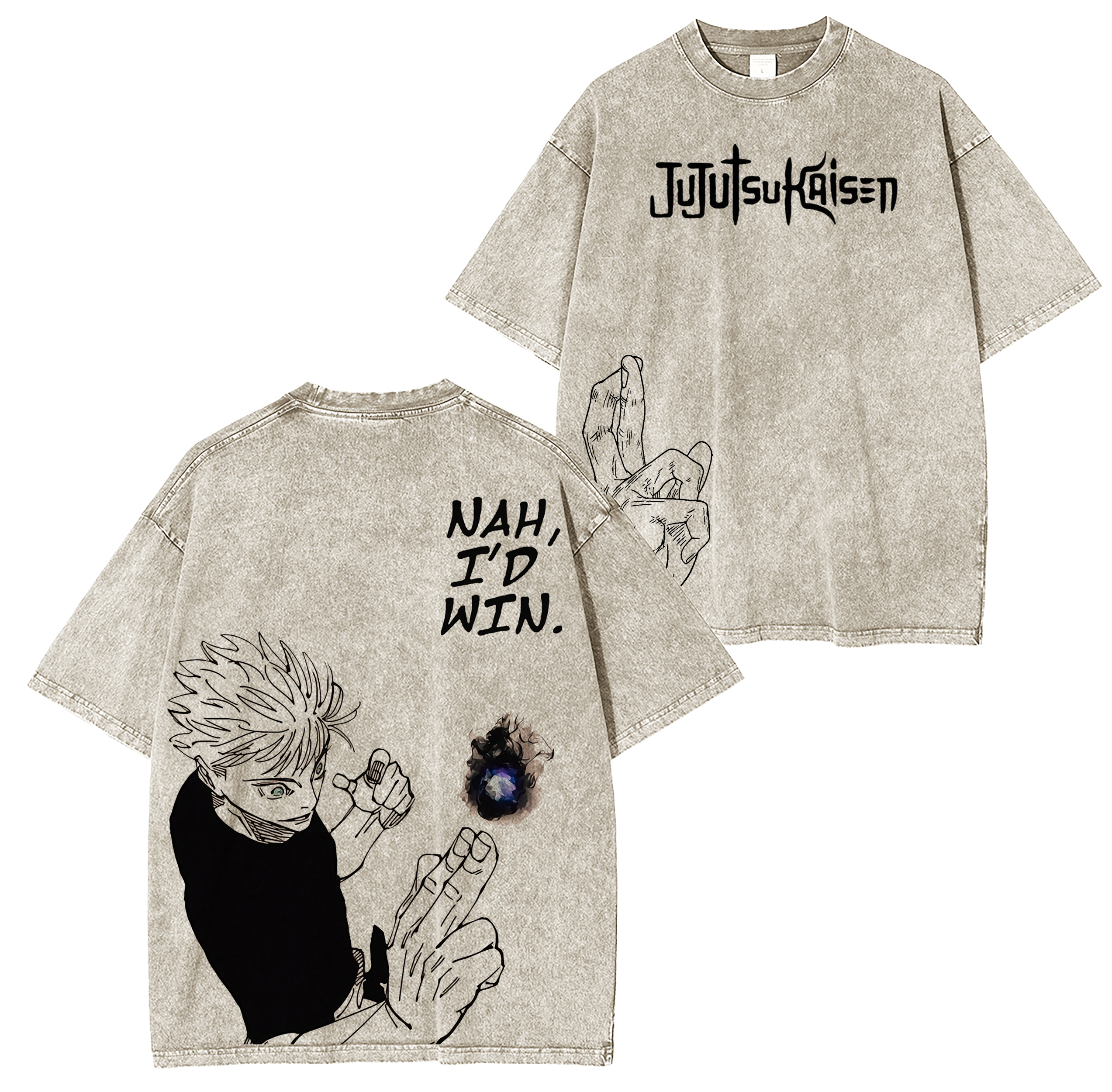 Satoru Gojo,Jujutsu Kaisen Anime Washed T-shirt/Crewneck/Hoodie