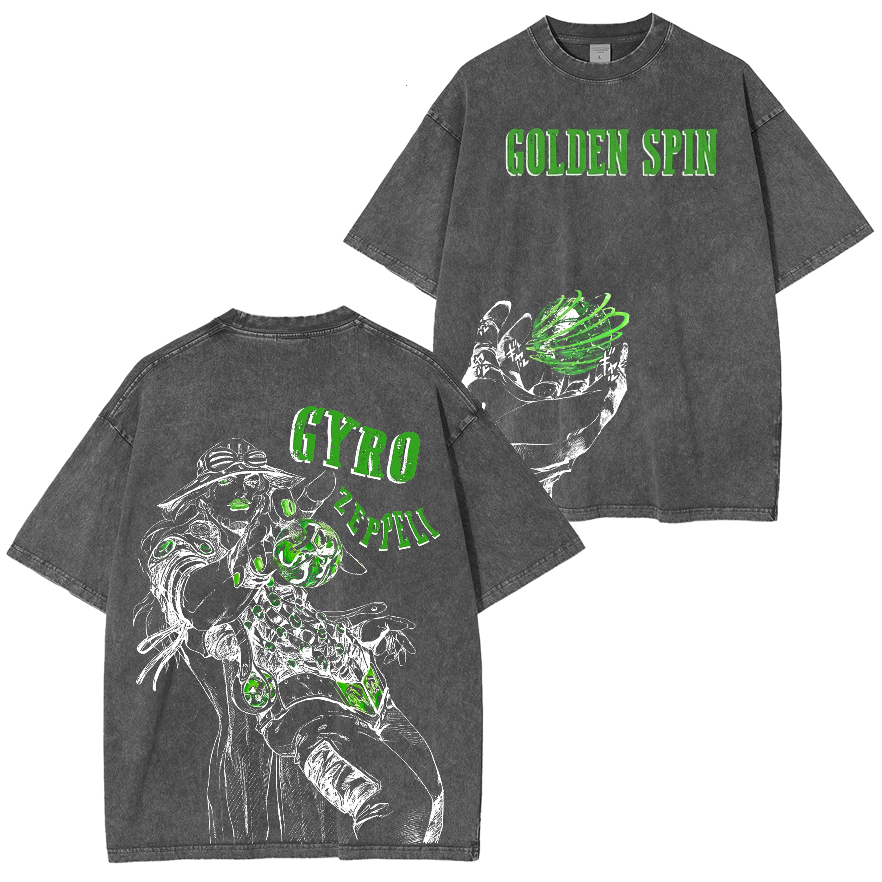JoJo Gyro Zeppeli Washed T-shirt/Crewneck/Hoodie