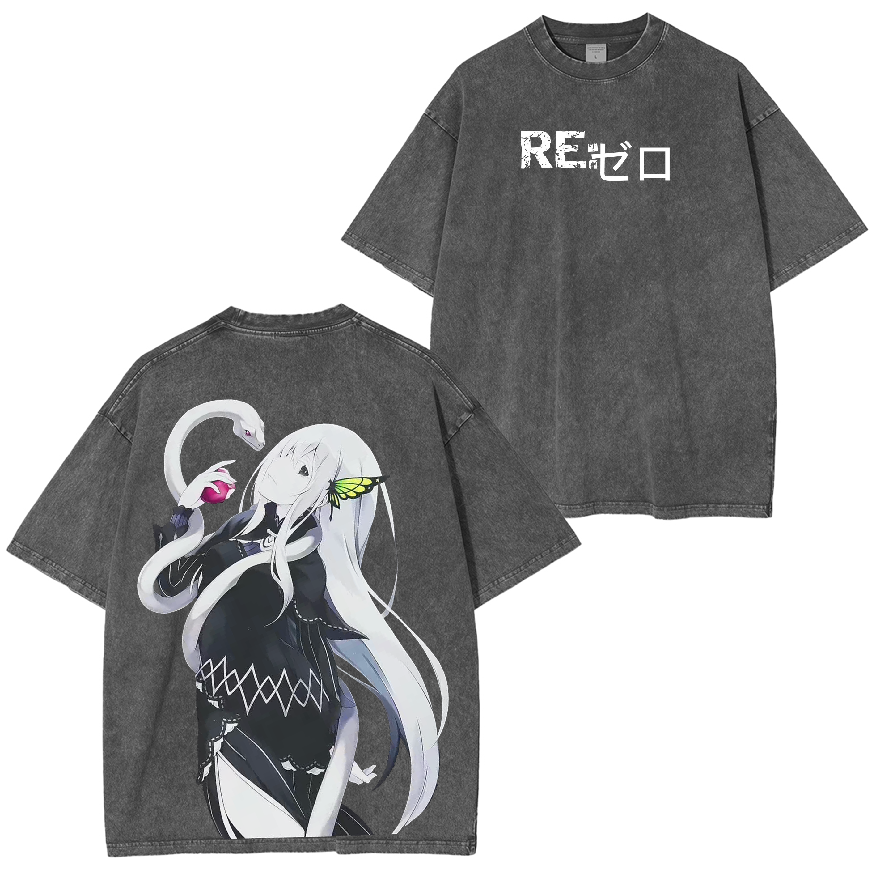 Echidna,Re:Zero Anime Washed T-shirt/Crewneck/Hoodie