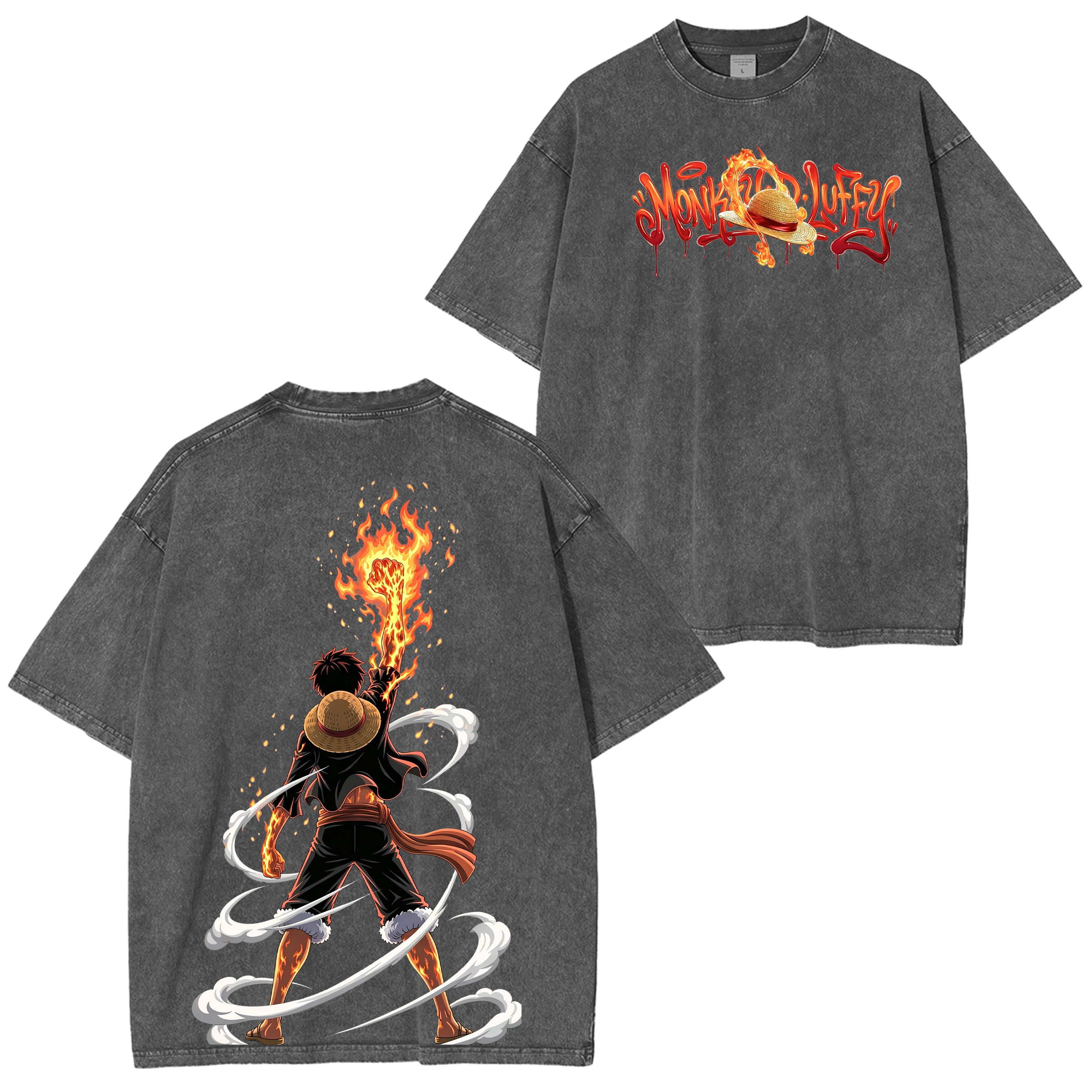 One Piece Luffy Washed T-shirt/Crewneck/Hoodie