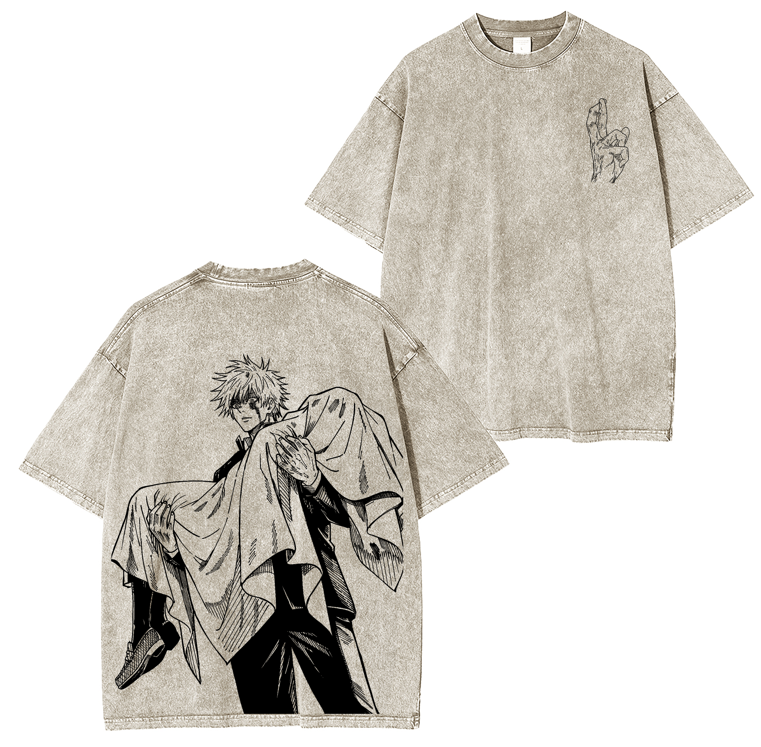 Gojo Satoru,Jujutsu Kaisen Anime Washed T-shirt/Crewneck/Hoodie