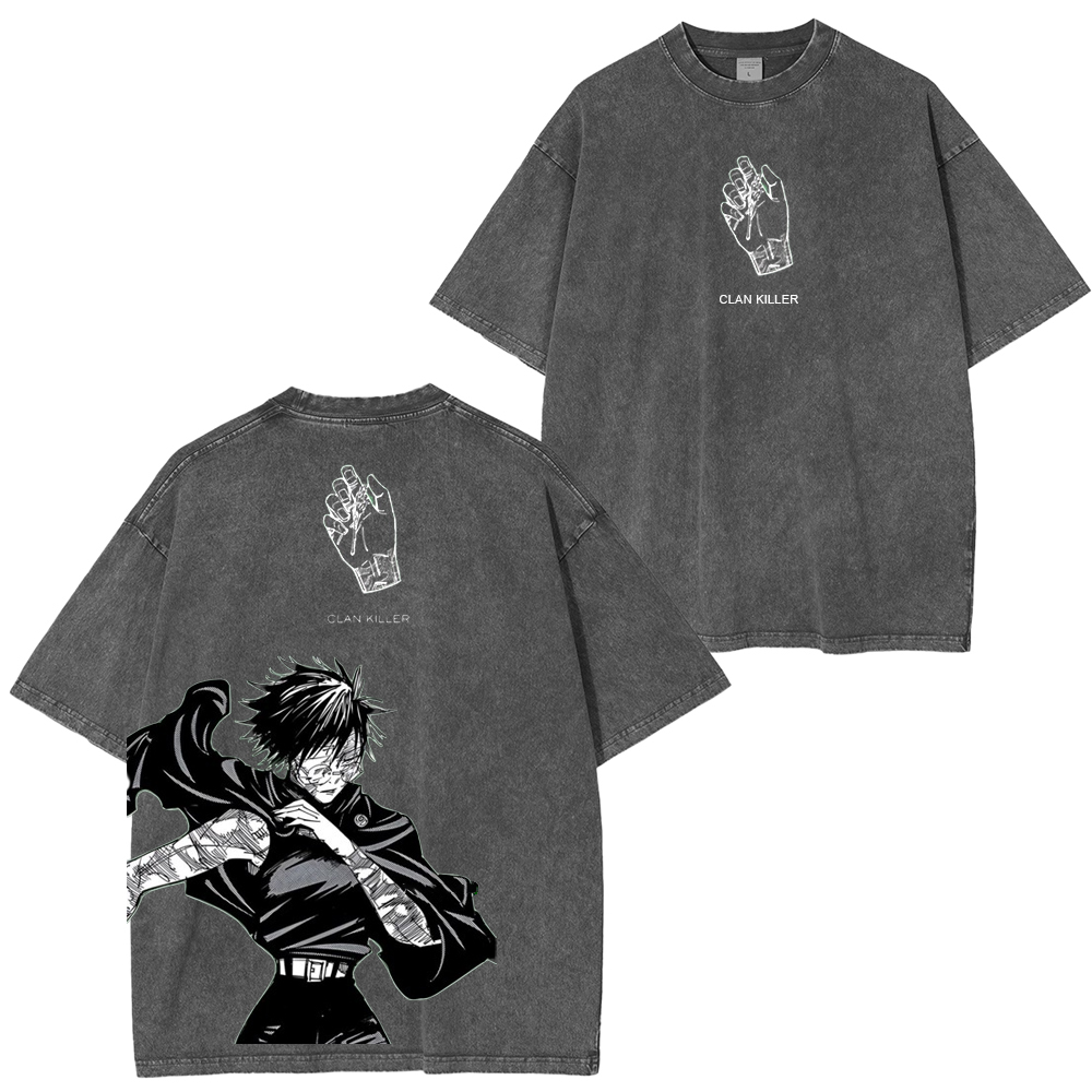 Jujutsu Kaisen Anime Unisex Washed T-Shirt