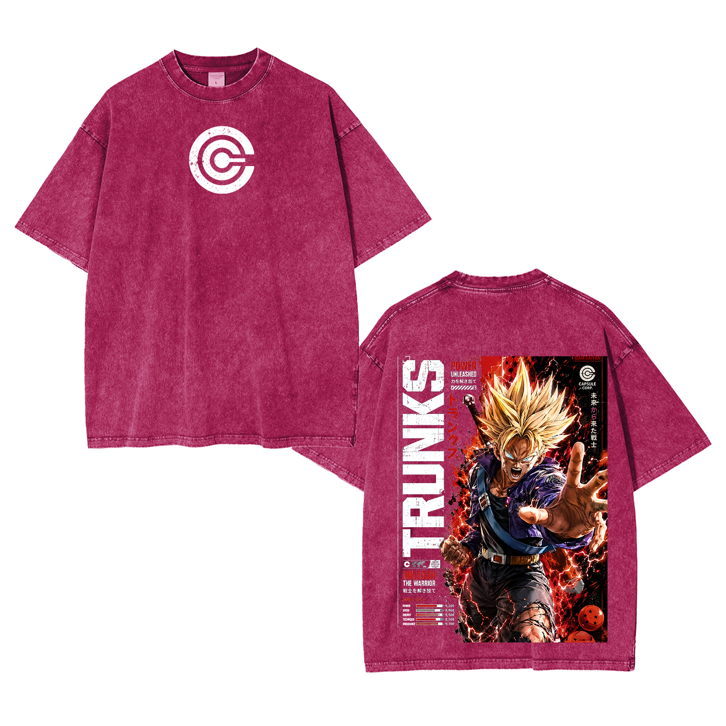Future Trunks Vintage Unisex  Washed T-Shirt