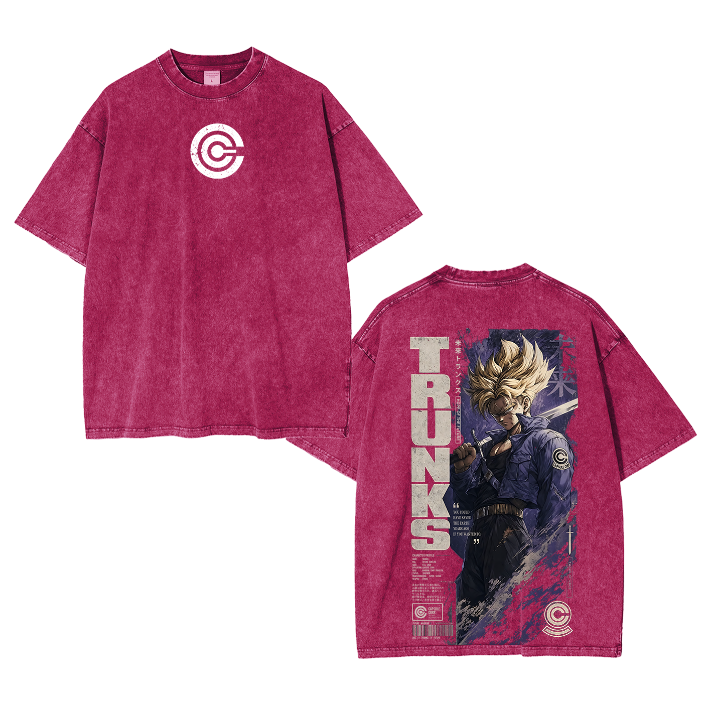 Future Trunks Vintage Unisex Washed T-Shirt