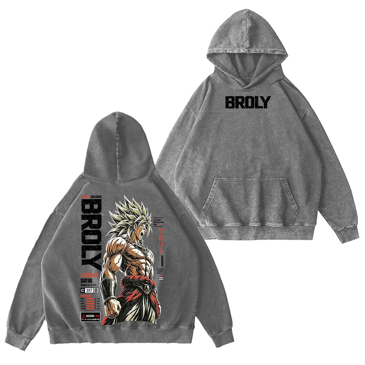 Broly Dragon Ball Super Unisex  Washed T-Shirt