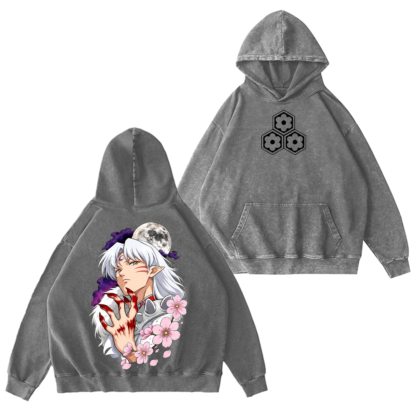 Inuyasha Vintage Unisex  Washed T-Shirt