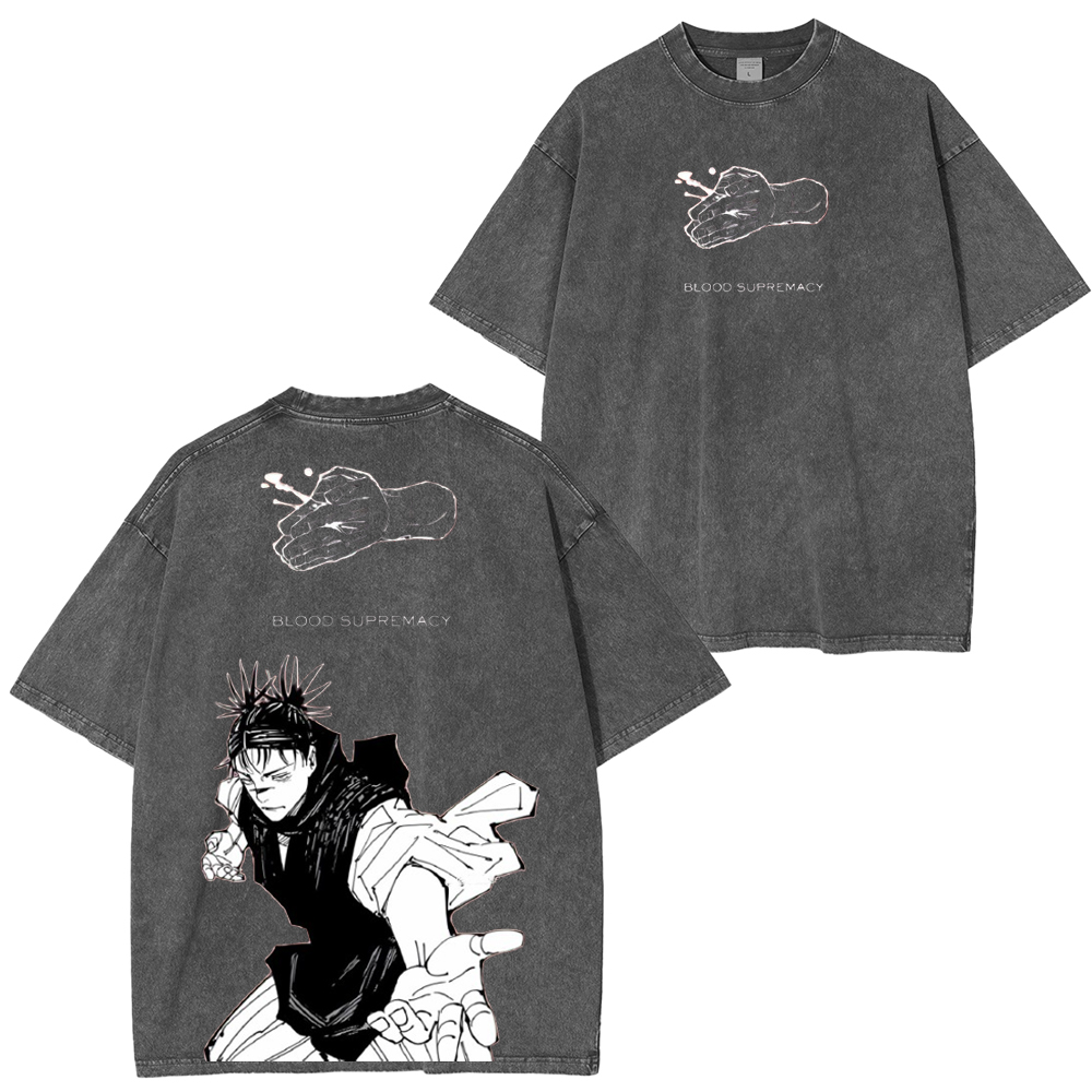 Jujutsu Kaisen Anime Unisex Washed T-Shirt