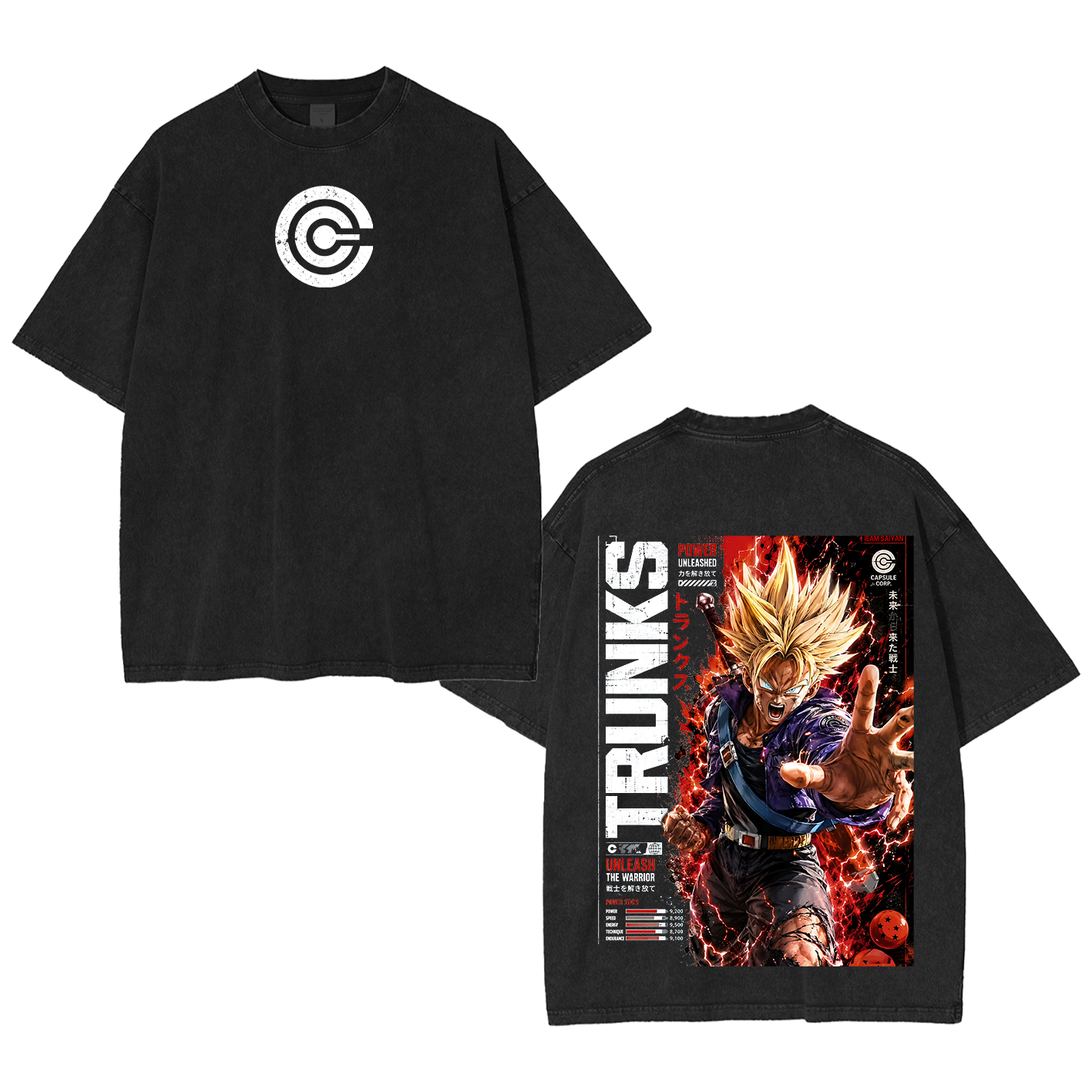 Future Trunks Vintage Unisex  Washed T-Shirt