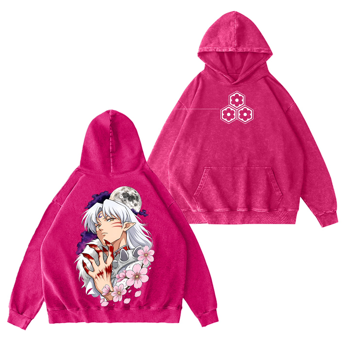 Inuyasha Vintage Unisex  Washed T-Shirt